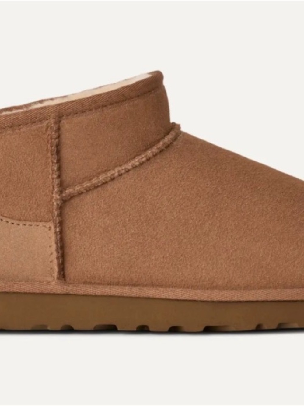 UGG Women's Mini Classic Chestnut Suede Ankle Bootie